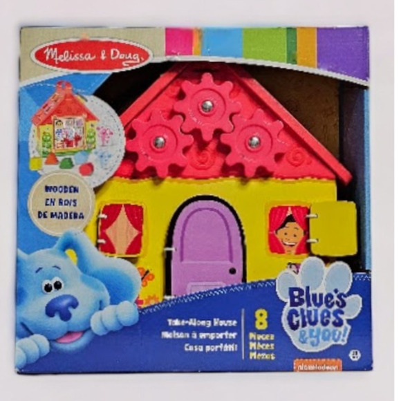 Melissa and Doug Blues Clues Take Along House 8 Piece Set NWT - Picture 1 of 9